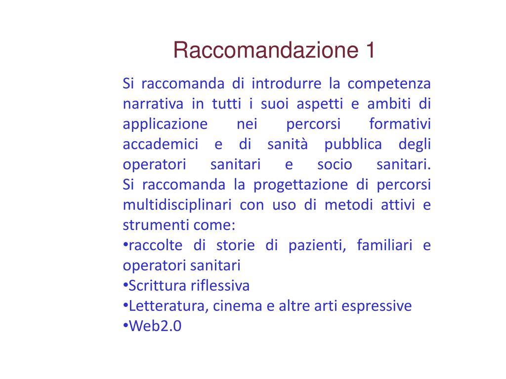 La Medicina Narrativa Nel Lavoro Di Cura Ppt Scaricare